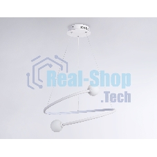 Светильник Ambrella light FL66291 WH белый 39W 3000K-6400K D500*1000 (ПДУ ИК)