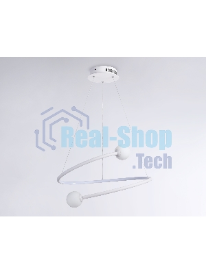 Светильник Ambrella light FL66291 WH белый 39W 3000K-6400K D500*1000 (ПДУ ИК)