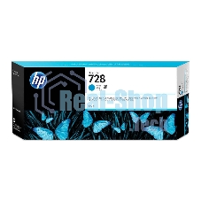 Картридж струйный HP F9K17A (HP 728) для DesignJet T730, T830. Голубой. 300 мл.