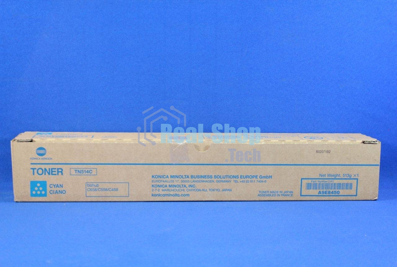 Тонер-картридж Konica-Minolta bizhub C458/558/658 синий TN-514C (o)