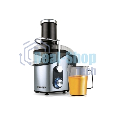 Соковыжималка Centek CT-1212 (черный/сталь) 1200 Вт, 2 скор., стакан 1100 мл, горловина 75мм