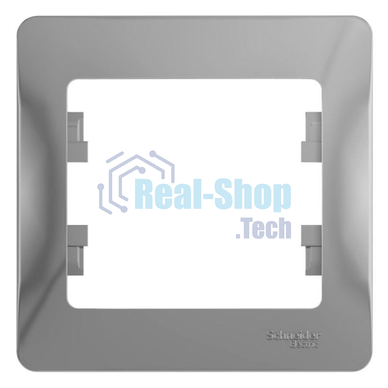 Рамка 1-м Glossa алюм. SchE GSL000301