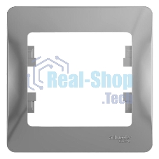 Рамка 1-м Glossa алюм. SchE GSL000301