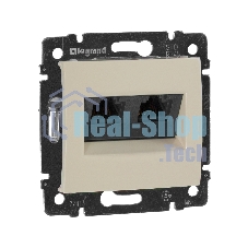 Розетка Valena розетка 2*RJ45 кат.5e, сл. кость