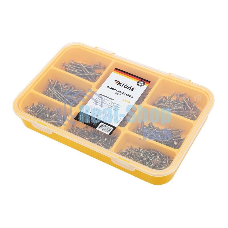 Набор саморезов для ДСП Kranz 510 шт.