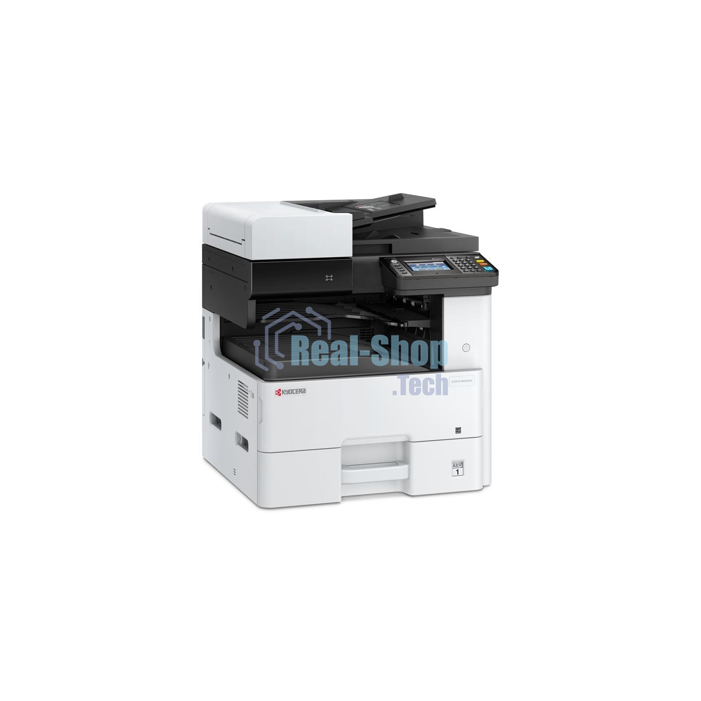 МФУ лазерное Kyocera Ecosys M4125idn (1102P23NL0/NL1), A3, ч/б, печ. до 25 стр/мин. (А4) до 12 стр/мин. (А3), скан. до 50 стр/мин., 1200 x 1200 dpi (печать) 600x600dpi (скан.), USB, RJ-45, NFC, Air Print, Mopria