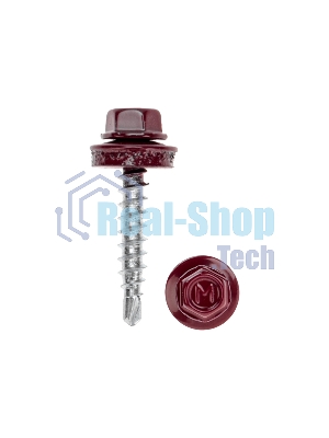 Саморез кровельный Kranz 4,8х29, окрашенный RAL 3005, короб (250 шт/уп)