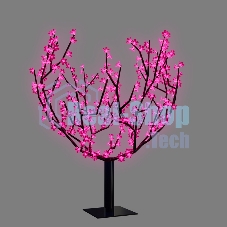 Светодиодное дерево Neon-night Сакура, высота 2,4м, диаметр кроны 2,0м, розовые светодиоды, IP65, понижающий трансформатор в комплекте