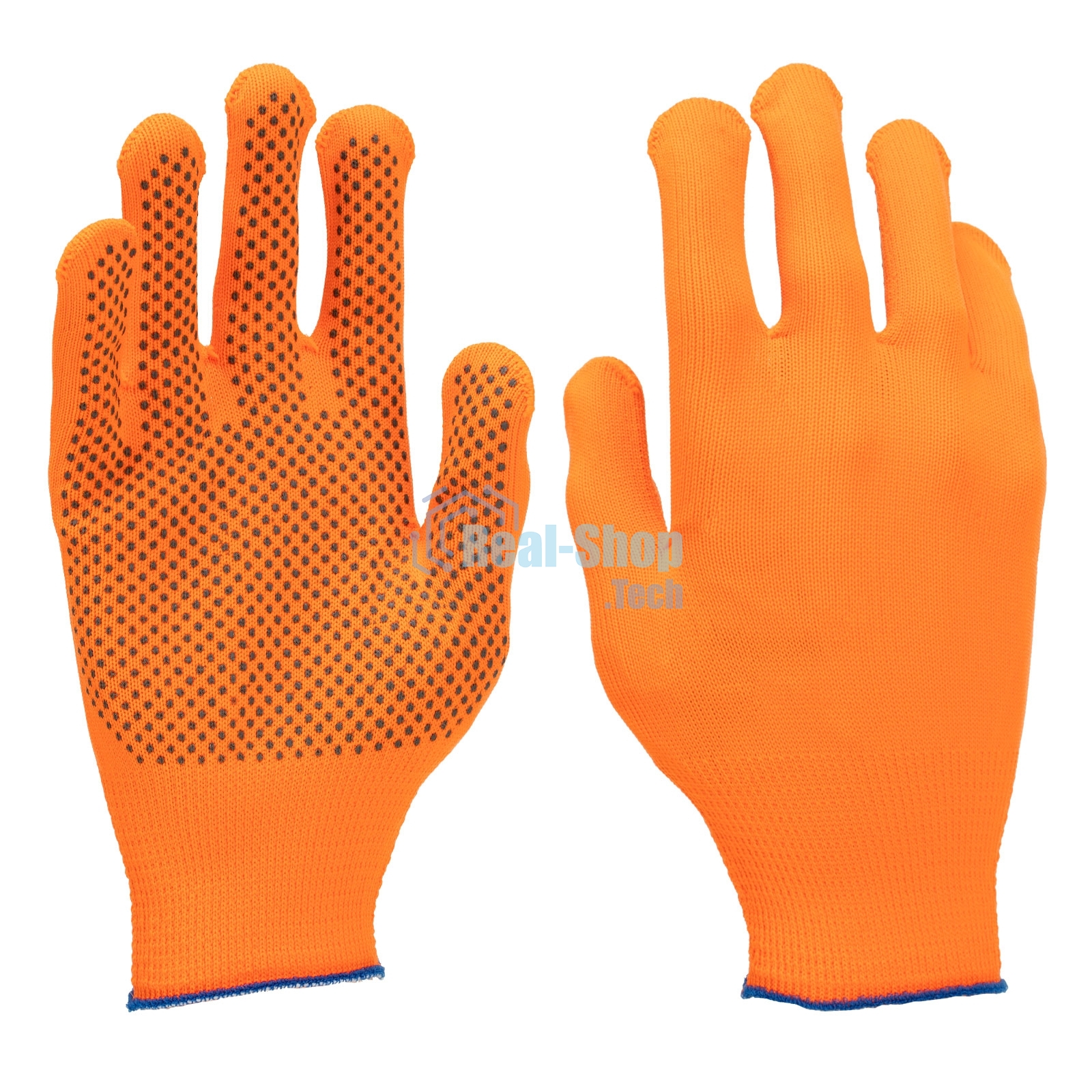 Перчатки в наборе Palisad 5 пар, цвета в ассортименте, ПВХ точка, L,