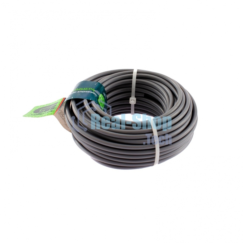 Леска для триммера круглая Сибртех, армир. алюминием, 3,0 мм х 10 м