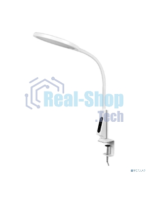 Светильник настольный Camelion KD-837 C01 белый LED на струбц., 7Вт,230В,450лм,сенс.рег.ярк и цвет.темп,USB-5В,1А