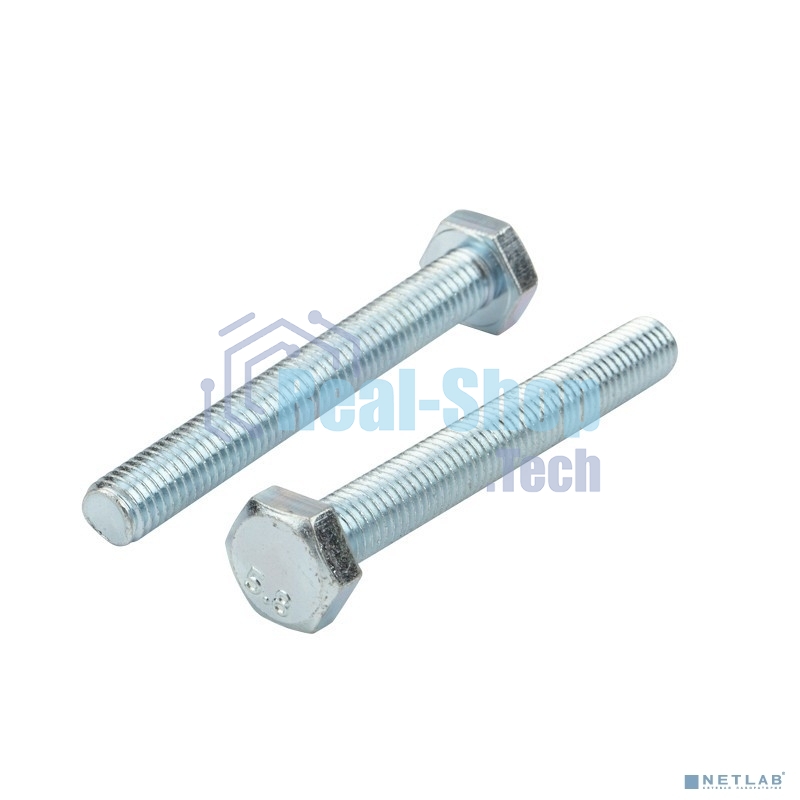 Болт шестигранный Kranz DIN 933, 10х80, пакет (2шт.)