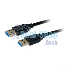 Кабель Bion удлинительный USB 3.0 AM/AM, 1.8 м, черный BXP-CCP-USB3-AMAM-018M