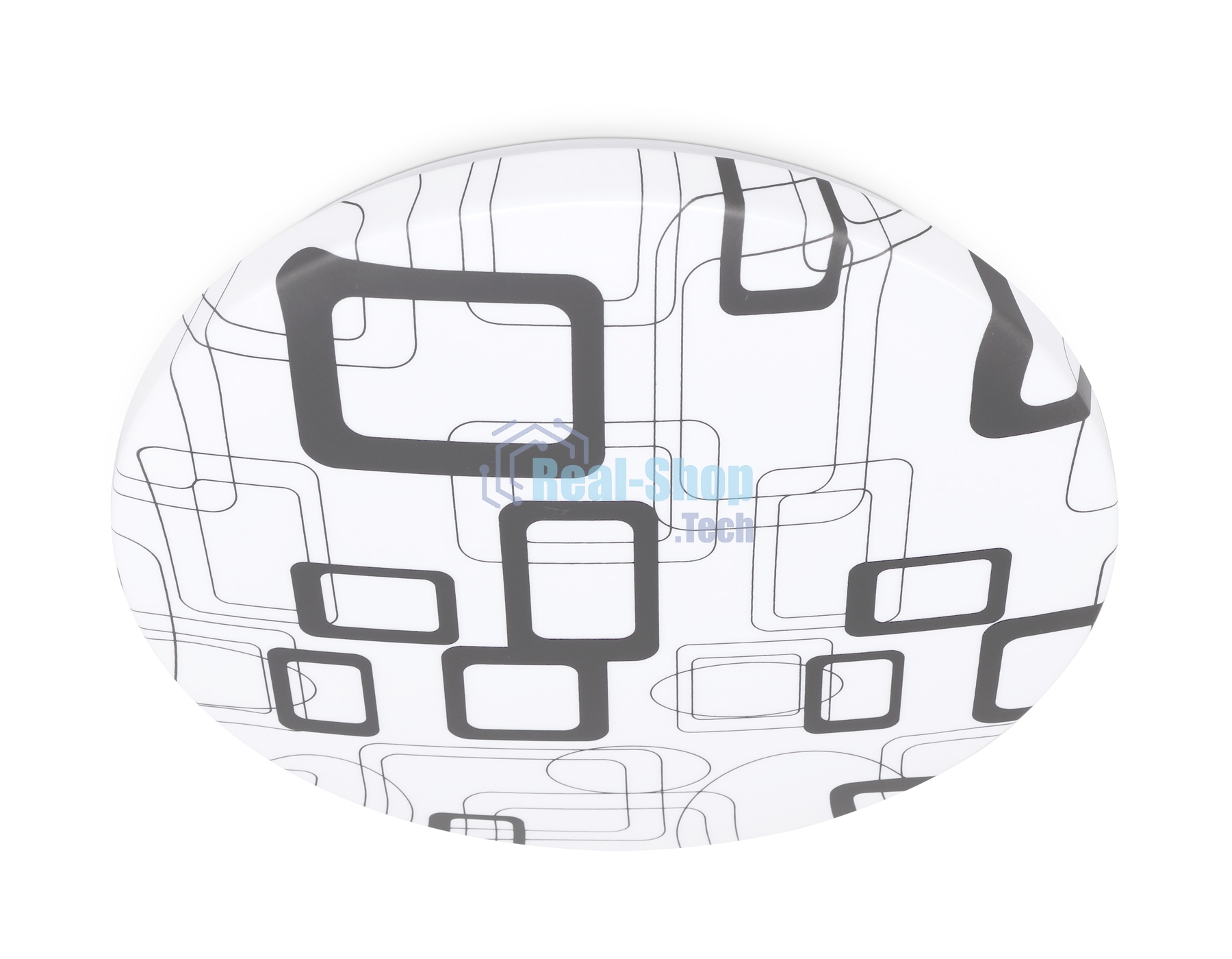 Потолочный светодиодный светильник Ambrella light FZ1044 WH/BK белый/черный 30W 6400K D370*55 (Без ПДУ)