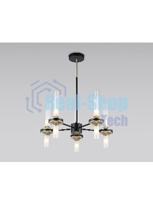 Люстра Ambrella light LH55351/10 BK/CGD/CL черный/золото/прозрачный G9/10 max 30W D550*690
