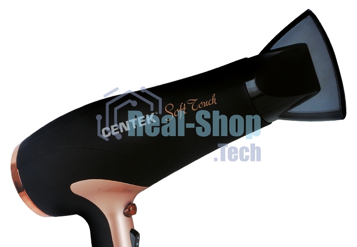 Фен Centek CT-2241 (РОЗОВОЕ ЗОЛОТО+черный) 1900Вт, 2 скорости, 3 режима (в уп. 10 шт)