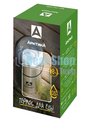 Термос Арктика 301-500, 0,5 л, супер широкое горло, для супа и еды, холод/тепло 12 ч