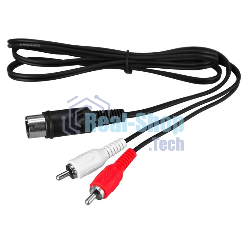 Шнур Rexant DIN 5 Pin - 2 RCA, длина 1,2 метра