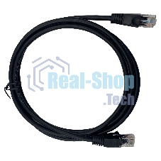 Патч-корд Buro UTP 4 пары cat5E CCA molded 1.5м черный RJ-45 (m)-RJ-45 (m)