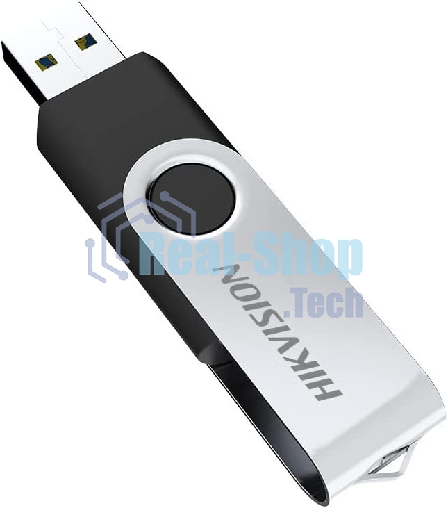 Флешка USB Hikvision M200S (HS-USB-M200S/64G), 64Gb, USB 2.0, R/W 20/10, черный/серебристый