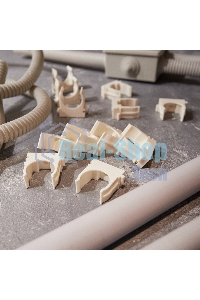 Крепеж-клипса для монтажного пистолета Rexant Ø 25 мм, белая (50 шт/уп)