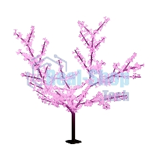 Светодиодное дерево Neon-night Сакура, высота 2,4м, диаметр кроны 2,0м, розовые светодиоды, IP65, понижающий трансформатор в комплекте