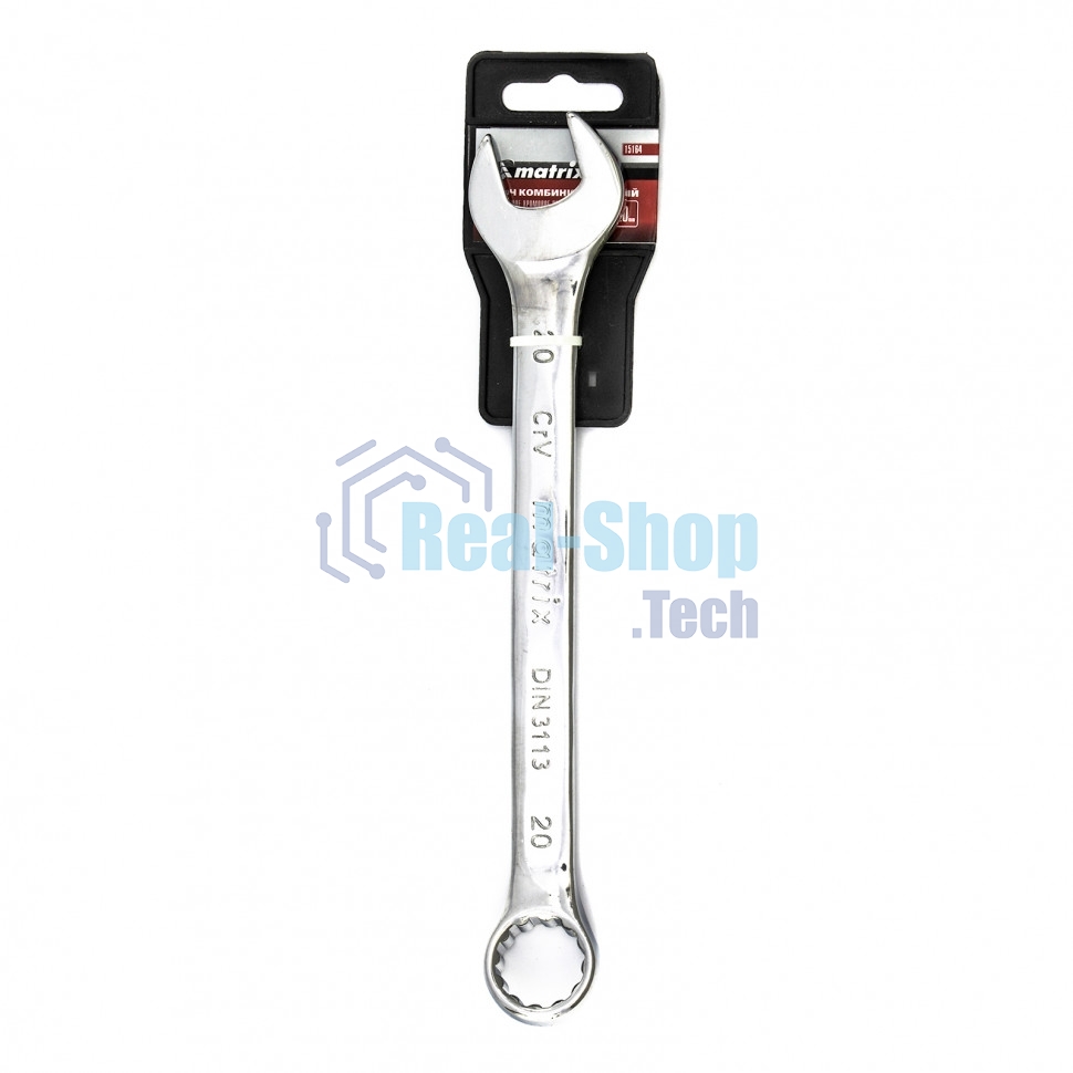 Ключ Matrix комбинированный, 20 мм, CrV, полированный хром