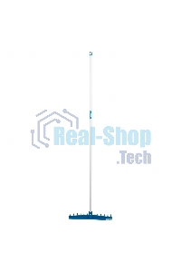 Грабли пластиковые, 430 мм, 13 прямых зубьев, усиленные, металлический черенок, LUXE Palisad