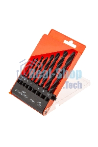 Набор сверл по металлу Sparta,3-10 мм, HSS,8 шт.цилиндрический хвостовик