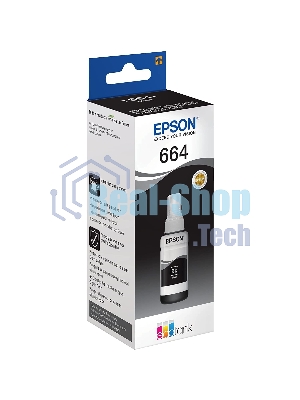Чернила Epson 664 C13T664198 (аналог C13T66414A) черный 70мл для Epson L100