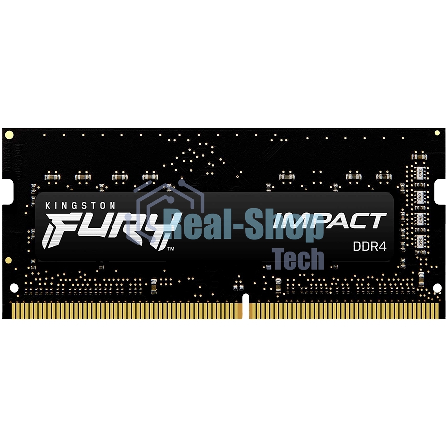 Оперативная память Kingston Fury Impact, DDR4, 16GB (1x16GB), 3200MHz, CL20, SO-DIMM