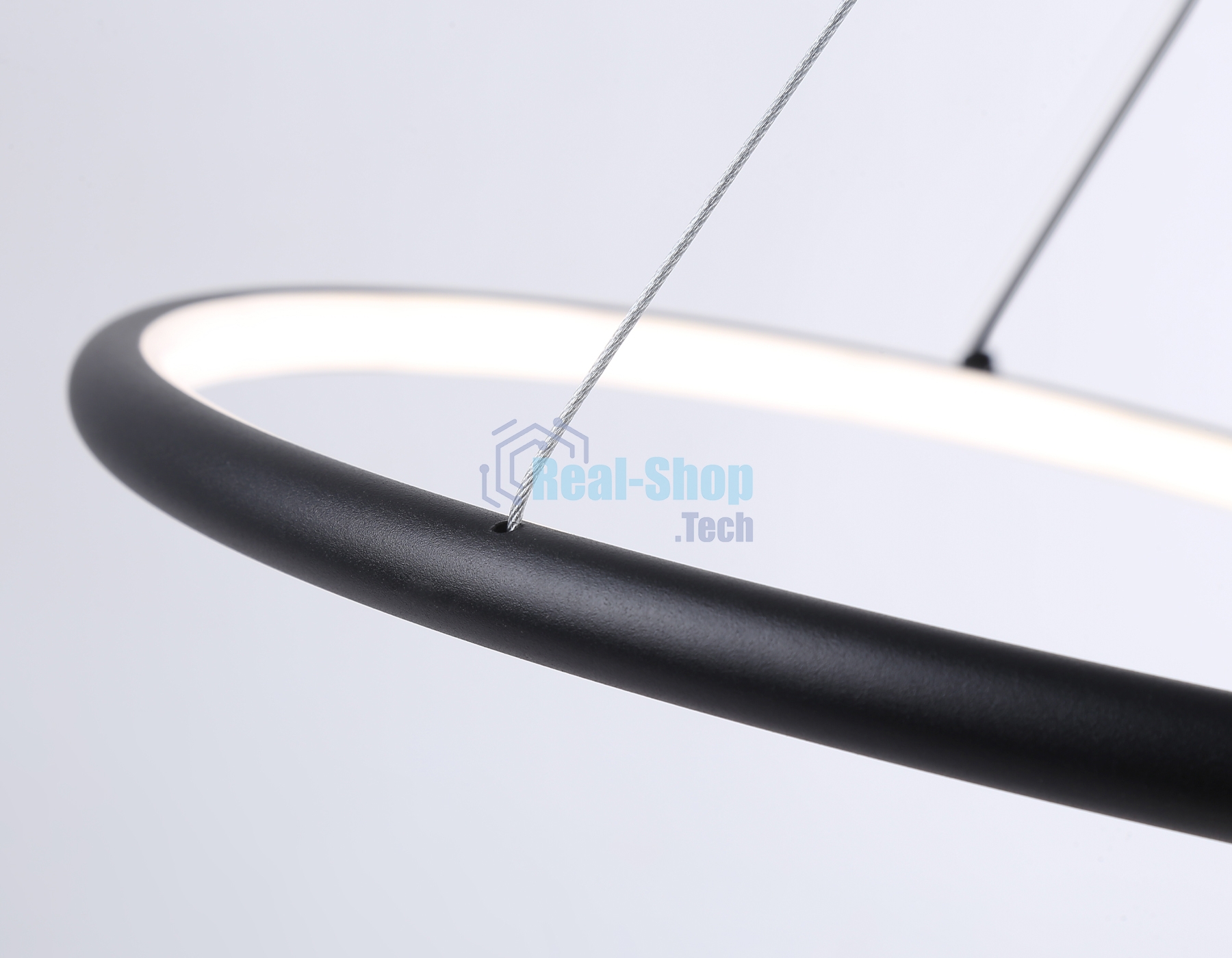 Светильник Ambrella light FL66293 BK черный 39W 3000K-6400K D500*1000 (ПДУ ИК)