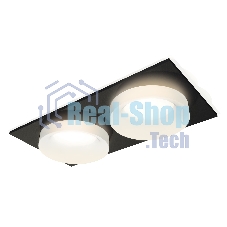 Комплект встраиваемого светильника Ambrella light XC7636044 SBK/FR черный песок/белый матовый MR16 GU5.3 (C7636, N7165)