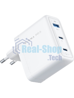 Сетевое зарядное устройство Digma Pro DPW10C 100W 5A (PD+QC) 2хUSB-C/USB-A универсальное белый (DPW1С0G012WH)