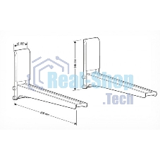 Кронштейн для СВЧ Holder MWS-2005 белый макс.40кг настенный фиксированный