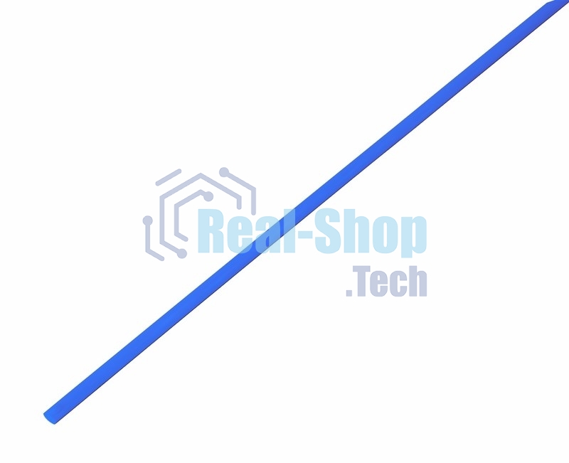 Термоусаживаемая трубка Rexant 1,5/0,75 мм, синяя, упаковка 50 шт. по 1 м