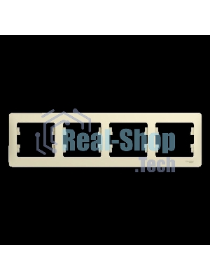 Рамка 4-м Glossa горизонт. беж. SchE GSL000204