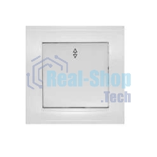 Выключатель проходной 1-кл. СП Бриллиант 10А IP20 белый Universal 7947373