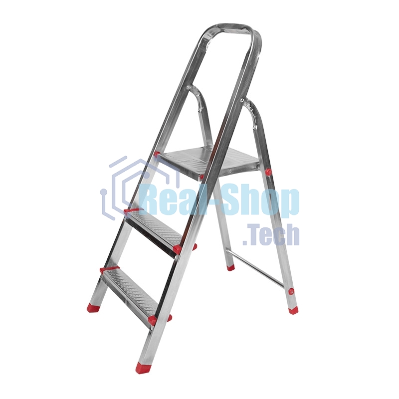 Стремянка металлическая Rexant 3 ступеньки, усиленный профиль