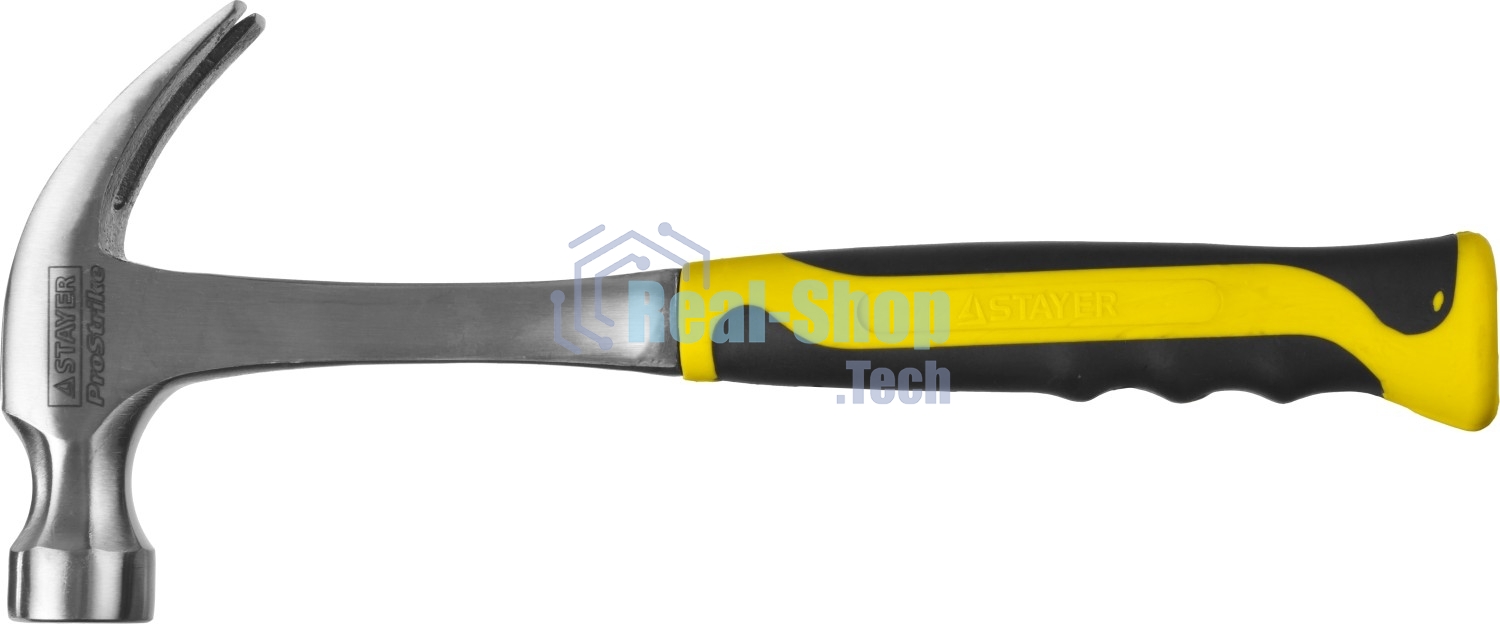 Молоток-гвоздодер STAYER STRIKE 2025-560 560 г цельнометаллический столярный
