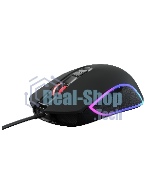 Мышь проводная GMNG 730GM черный, 12000 dpi, USB, кнопки - 7