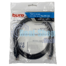 Патч-корд Buro UTP 4 пары cat5E CCA molded 1.5м черный RJ-45 (m)-RJ-45 (m)
