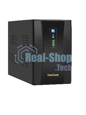 Источник бесперебойного питания ExeGate EX292613RUS SpecialPro UNB-2200.LED.AVR.2SH.RJ.USB 2200VA/1300W,LED, AVR,2*Schuko, RJ45/11, USB, металлический корпус, черный