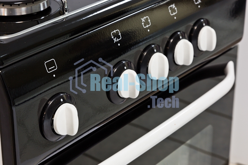 Плита газовая De Luxe 5040.38Г (Щ) черный, конфорок 4 шт, духовка 43 л, 50 см x 85 см x 50 см