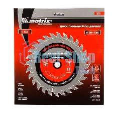 Пильный диск Matrix по дереву, 250x32мм, 60 зубьев Professional