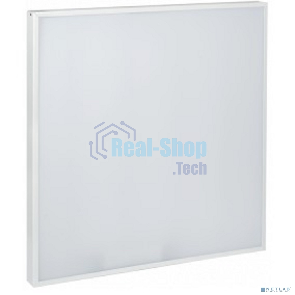 Светильник светодиодный ДВО Iek LDVO0-6575-40-6500-K01 6575 595х595х25мм 40Вт 6500К равномерная засветка опал аналог люм.свет. 4х18 накладных или в потолок Армстронг