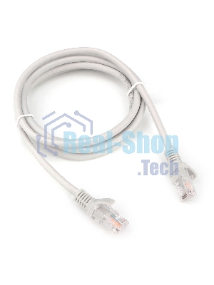 Патч-корд LSZH UTP Cablexpert PP31-1M cat.5e, 1м, литой, многожильный, серый