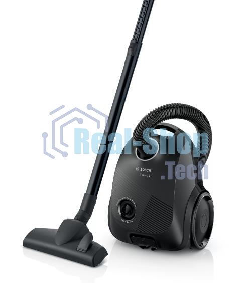 Пылесос Bosch BGBS2LB1 черный, 600 Вт, уборка сухая, пылесборник мешок, 3.5 л