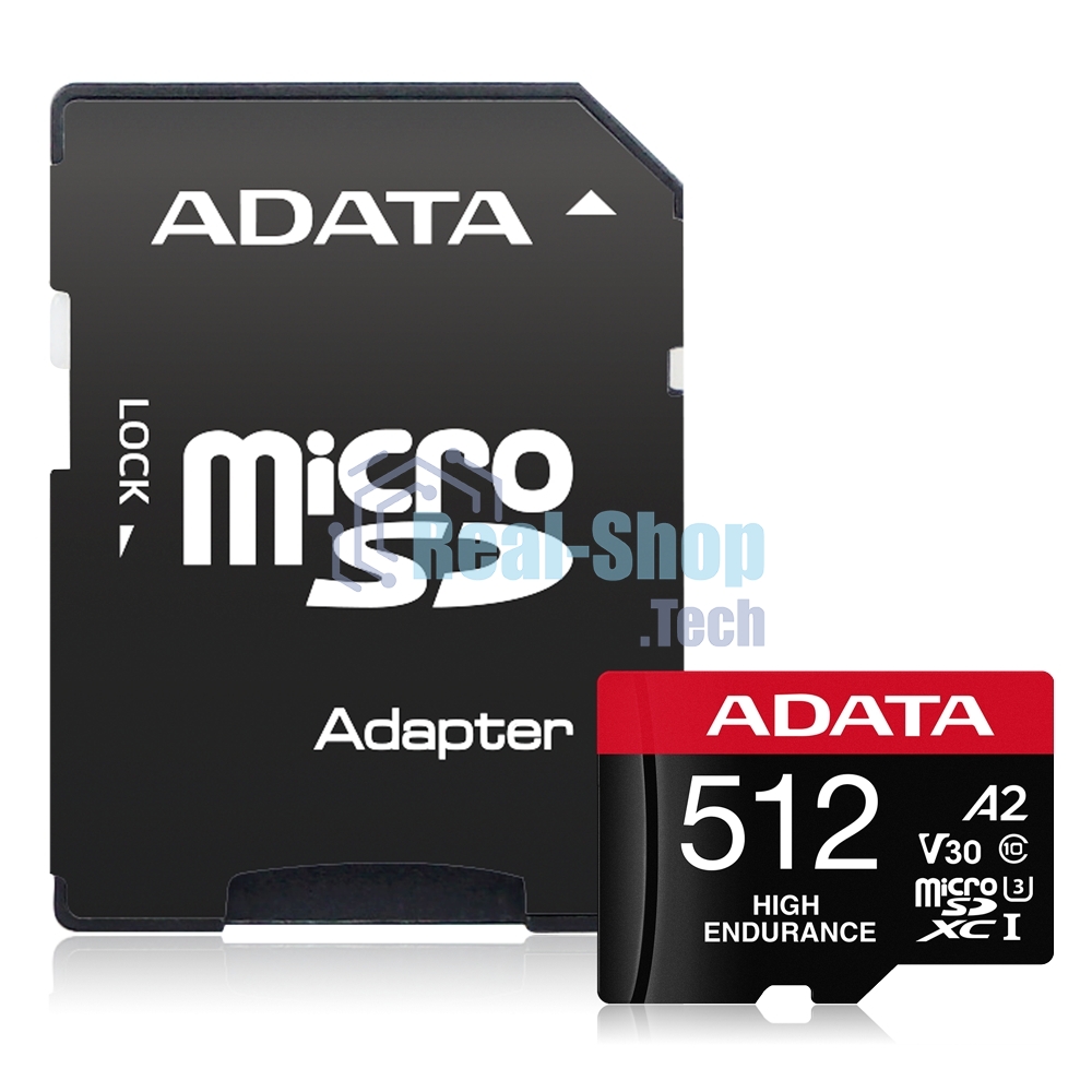 Флеш карта MICRO SDXC 512Gb W/AD. AUSDX512GUI3V30SA2-RA1 ADATA