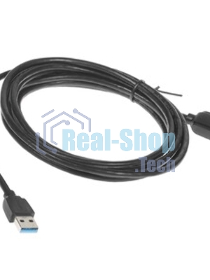 Кабель-удлинитель Vention USB 3.0 AM/AF - 1м Black Edition